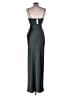 BHLDN 100% Polyester Gray Teal Cocktail Dress Size 4 - photo 2