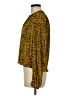 Saylor 100% Polyester Animal Print Gold Long Sleeve Blouse Size M - photo 5