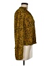 Saylor 100% Polyester Animal Print Gold Long Sleeve Blouse Size M - photo 4