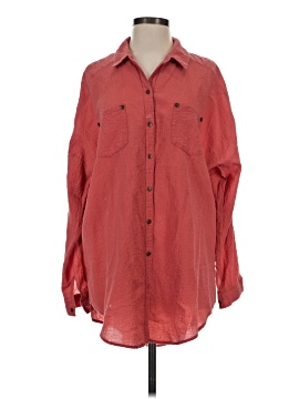 Free People Long Sleeve Button Down Shirt