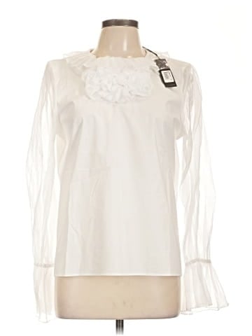 Anne Fontaine Long Sleeve Blouse (view 1)