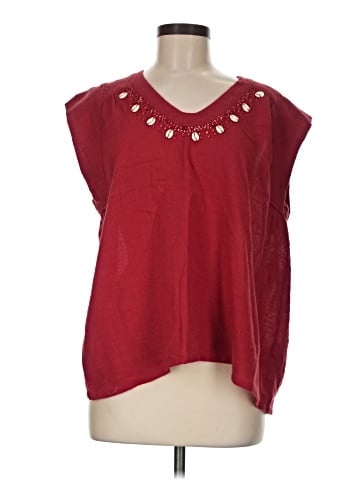 Peace Love World Sleeveless Blouse (view 1)