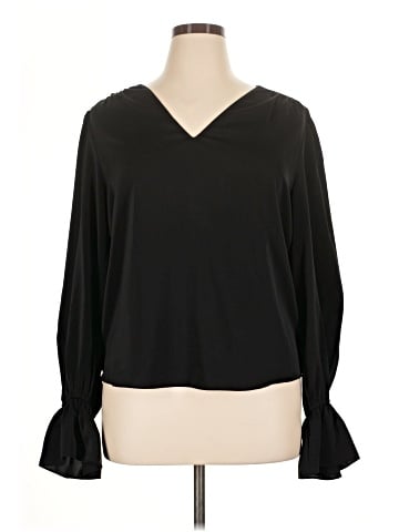 Aqua 3/4 Sleeve Blouse (view 1)