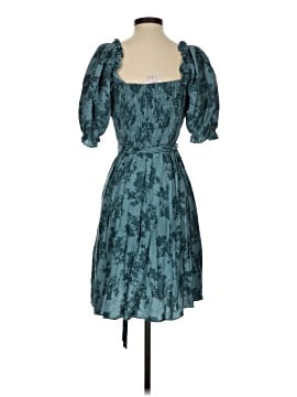 gal meets glam blue floral dress Stine Goya Gathered Long Sleeve Midi Dress