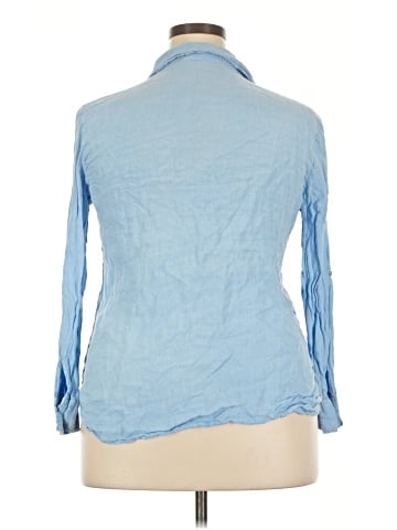 Zara 3/4 Sleeve Button-Down Shirt (view 2)