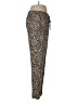 Rebecca Taylor Animal Print Gold Casual Pants Size 6 - photo 4