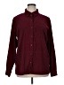 Talbots Solid Burgundy Long Sleeve Blouse Size XL - photo 1
