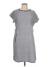 T by Talbots Chevron-herringbone Gray Casual Dress Size L (petite) - photo 1