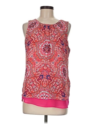 Rose + Olive Sleeveless Blouse (view 1)
