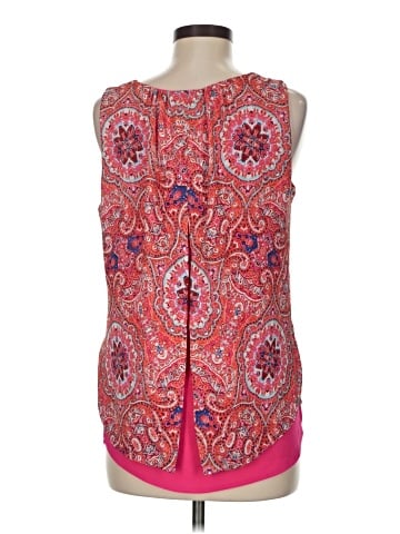 Rose + Olive Sleeveless Blouse (view 2)