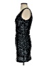 Amber Blue 100% Polyester Stars Black Cocktail Dress Size S - photo 5