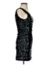 Amber Blue 100% Polyester Stars Black Cocktail Dress Size S - photo 4