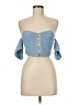 One Way 100% Polyester Blue Sleeveless Blouse Size 8 - photo 1