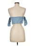 One Way 100% Polyester Blue Sleeveless Blouse Size 8 - photo 2