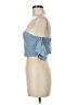One Way 100% Polyester Blue Sleeveless Blouse Size 8 - photo 5
