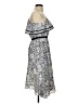 Likely 100% Polyester Paisley Gray Cocktail Dress Size 2 - photo 4