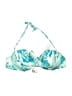 A. Che Print Blue Swimsuit Top Size L - photo 1