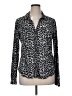 Isabella Rodriguez Animal Print Silver Long Sleeve Blouse Size 1X - photo 1