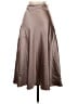 Unbranded Solid Brown Faux Leather Skirt Size XS - photo 2