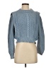 Industry 100% Cotton Solid Blue Pullover Sweater Size XS - photo 1
