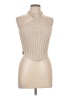 Line & Dot Tan Sleeveless Turtleneck Size L - photo 1