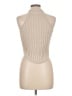 Line & Dot Tan Sleeveless Turtleneck Size L - photo 2