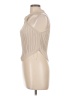 Line & Dot Tan Sleeveless Turtleneck Size L - photo 5