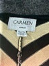 Carmen Carmen Marc Valvo Chevron-herringbone Gold Pullover Sweater Size 2X - photo 7