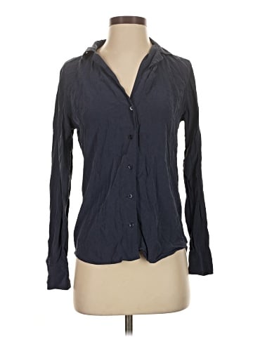 Equipment Long Sleeve Silk Top (view 1)