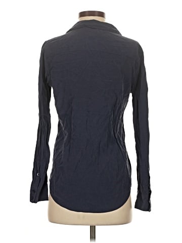Equipment Long Sleeve Silk Top (view 2)