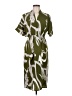 Unbranded 100% Polyester Print Green Casual Dress Size M - photo 1
