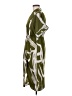 Unbranded 100% Polyester Print Green Casual Dress Size M - photo 5