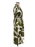 Unbranded 100% Polyester Print Green Casual Dress Size M - photo 4