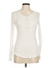 Splendid Ivory Long Sleeve Henley Size M - photo 1