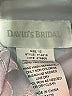 David's Bridal 100% Polyester Metallic Silver Cocktail Dress Size 12 - photo 6