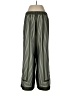 Ann Taylor LOFT 100% Polyester Stripes Green Casual Pants Size M - photo 2