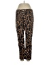 Chico's Animal Print Brown Casual Pants Size Sm Petite (0.5) - photo 1