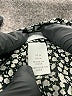 H&M 100% Polyester Animal Print Green Long Sleeve Blouse Size M - photo 7