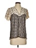 Pepin 100% Viscose Ivory Short Sleeve Blouse Size S - photo 1