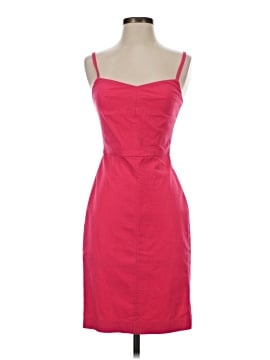strapless open back dress Pink Boucle Metallic Tiered Midi Dress