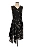 ALLSAINTS 100% Polyester Graphic Black Cocktail Dress Size 4 - photo 1