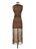J.Crew 100% Viscose Animal Print Brown Cocktail Dress Size 00 - photo 2