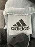 Adidas 100% Polyester Stripes Silver Track Jacket Size 4 - photo 3