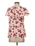 Halogen Pink Short Sleeve Blouse Size S - photo 2