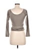 Assorted Brands Gray 3/4 Sleeve Top Size M - photo 2
