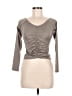 Assorted Brands Gray 3/4 Sleeve Top Size M - photo 1