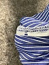 H&M Color Block Blue 3/4 Sleeve Button-Down Shirt Size XXS - photo 8