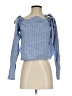 LPA Blue Long Sleeve Blouse Size S - photo 1
