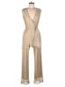 Tash + Sophie Metallic Tan Jumpsuit Size XS - photo 1