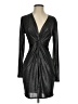 Aqua Metallic Black Cocktail Dress Size XS - photo 1